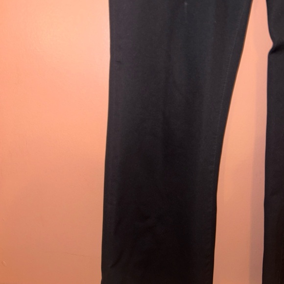LUCY Womens Sz 6 Black Straight Leg Active Anytime Zip/Snap Front Wide Leg Pants - Picture 5 of 9